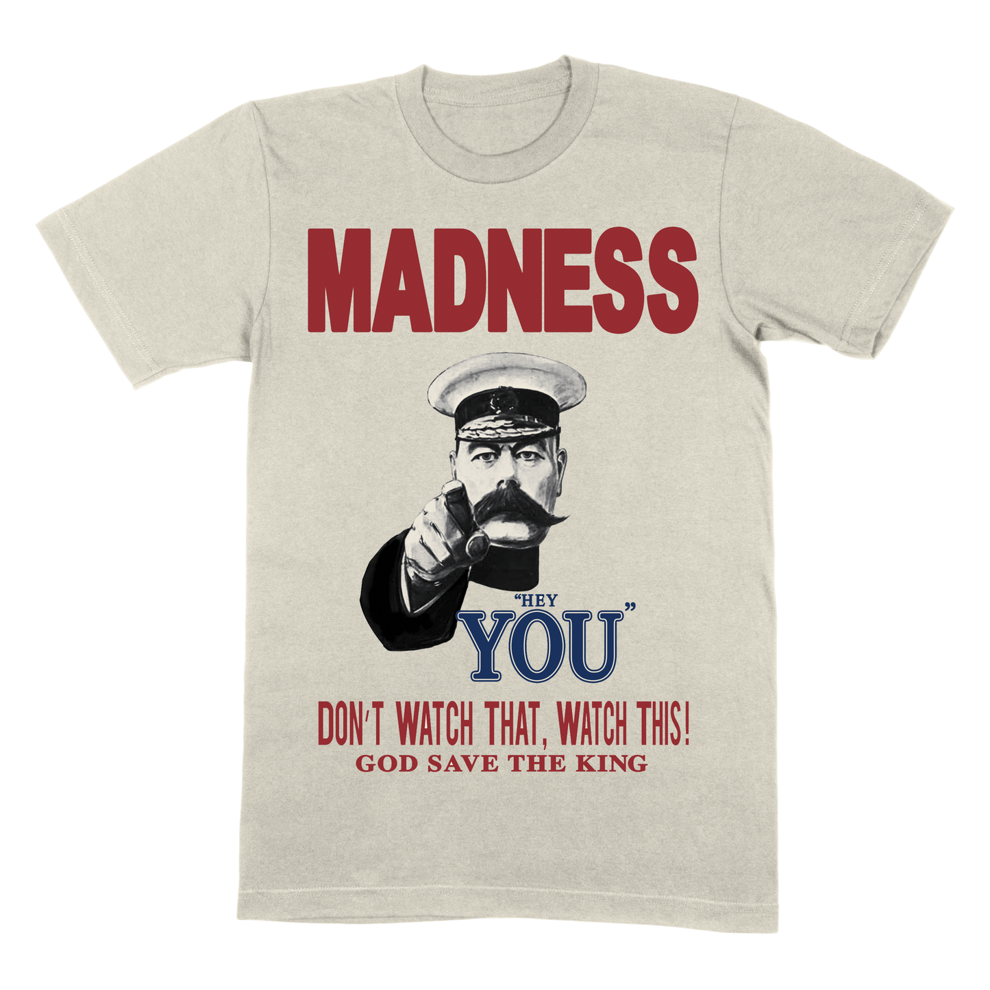 God Save The King Natural T-Shirt