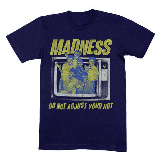 Madness DO NOT ADJUST YOUR NUT T-Shirt Navy
