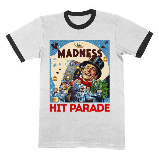 Hit Parade White/Black Ringer T-Shirt