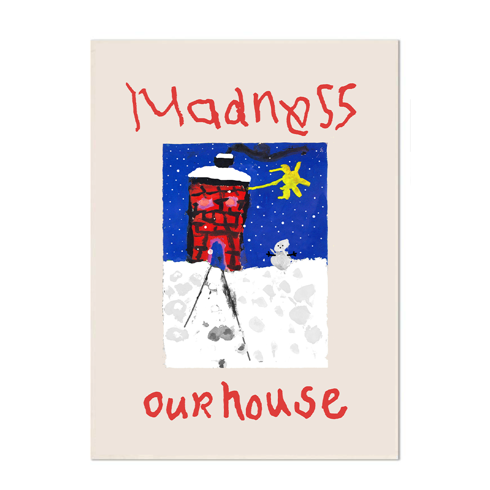 "Our House" Christmas Edition Tea Towel Natural