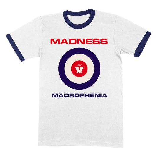 Madrophenia White Ringer T-Shirt *PRE-ORDER*