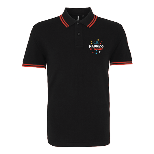 Hit Parade Black and Red Polo