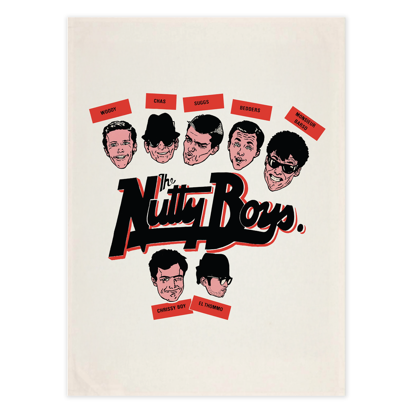 Nutty Boys Tea Towel Natural