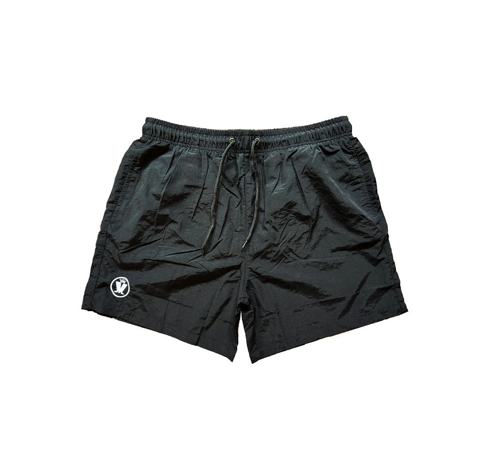 Embroidered Swim Shorts Black