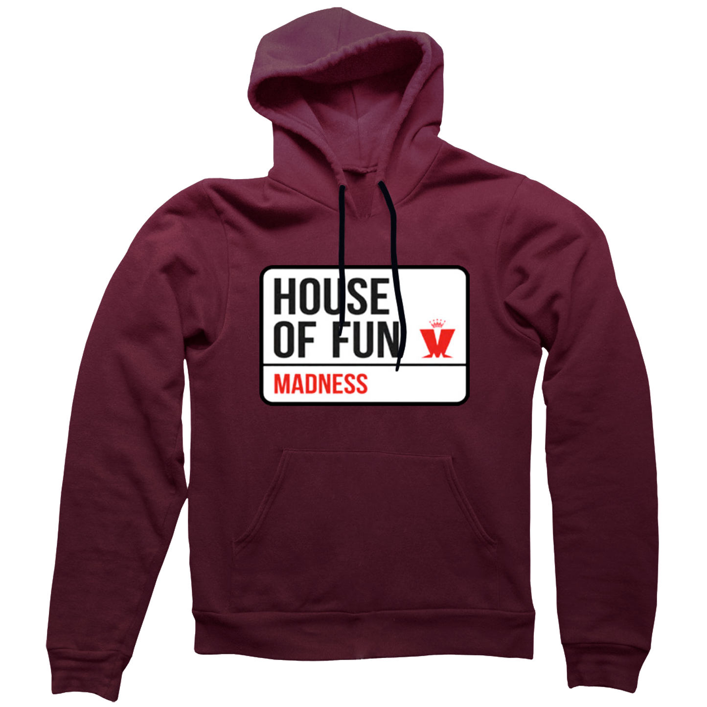 Street Sign Hoody Burgundy
