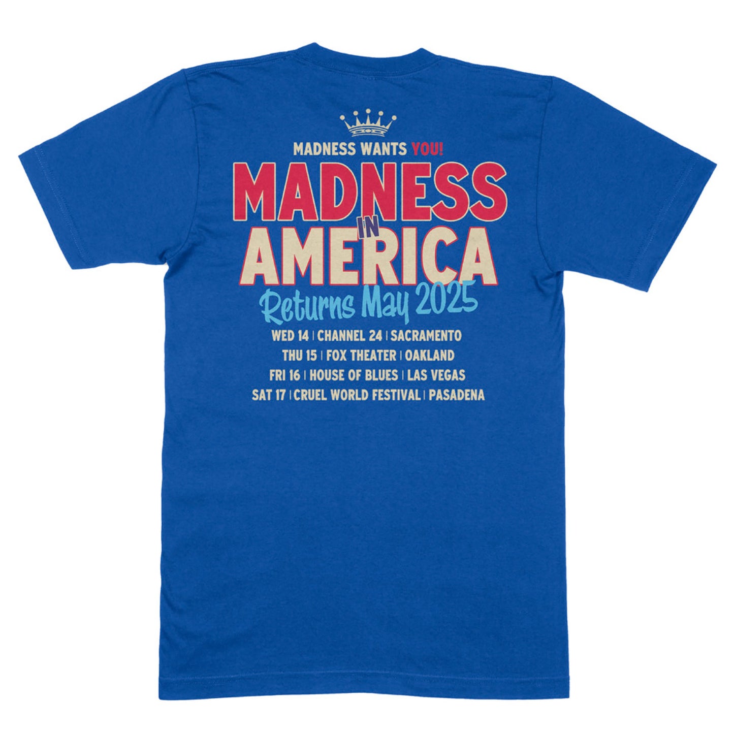 Madness Wants You Blue US Tour T-Shirt