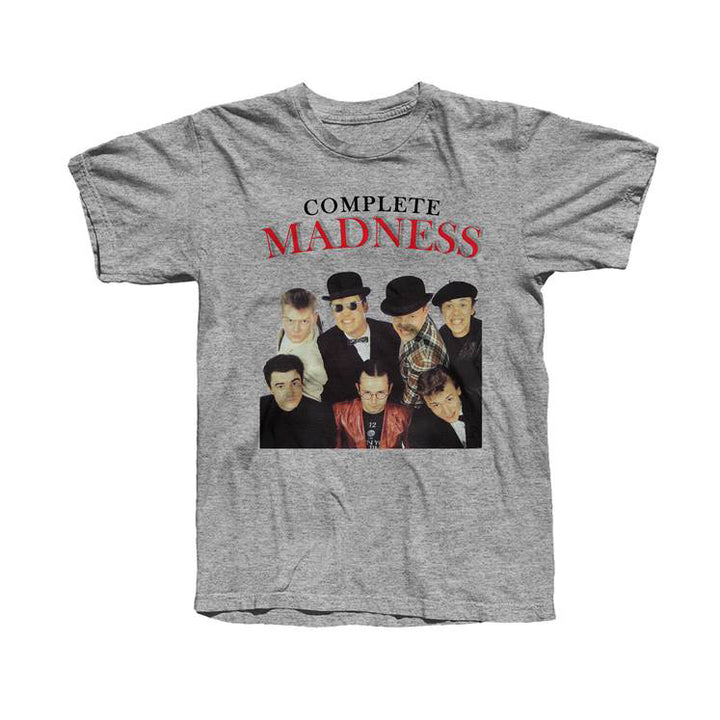 Madness Band Official Logo T-Shirt - Vintage Photo Style Men's Tee, White, Size XL